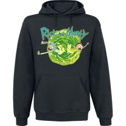 Rick And Morty Black Portal Bluza z kapturem czarny. Czarne bluzy męskie marki Rick And Morty, l, bez wzorów, z kapturem, bez rękawów, z kapturem. Za 144,90 zł.