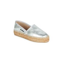 Espadryle Love Moschino JA10223G07. Szare espadryle damskie Love Moschino, bez wzorów, bez obcasa. W wyprzedaży za 419,30 zł.