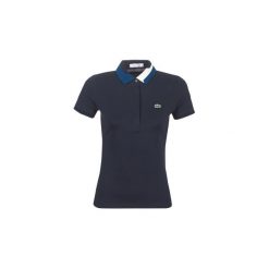 Koszulki polo z krótkim rękawem Lacoste PF8660. Niebieskie koszulki damskie Lacoste, bez wzorów, polo, z krótkim rękawem. Za 479,00 zł.