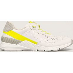 Marco Tozzi - Buty. Białe buty sportowe damskie Marco Tozzi, bez wzorów, ze skóry, sportowe. W wyprzedaży za 99,90 zł.