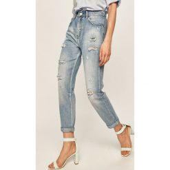 Answear - Jeansy. Niebieskie jeansy damskie ANSWEAR, s, z podwyższonym stanem. Za 149,90 zł.