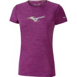 Mizuno Koszulka Imp Core Graphic Tee Clover Mel S. Fioletowe bluzki sportowe damskie marki Mizuno, s, z krótkim rękawem. W wyprzedaży za 99,00 zł.