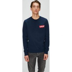 Levi's - Bluza. Niebieskie bluzy męskie Levi's®, s, z nadrukiem, z bawełny, z okrągłym kołnierzem, bez rękawów, bez kaptura. W wyprzedaży za 189,90 zł.