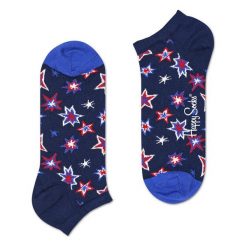 Skarpety Happy Socks Low Bang Bang (BNG05-6000). Niebieskie skarpetki damskie Happy Socks, z bawełny. Za 20,99 zł.