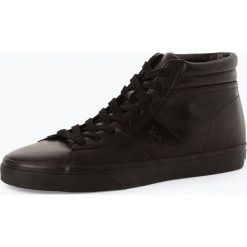 Polo Ralph Lauren - Męskie tenisówki ze skóry, czarny. Czarne tenisówki męskie Polo Ralph Lauren, ze skóry. Za 529,95 zł.
