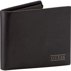 Portfele męskie: Duży Portfel Męski GUESS – New Boston Bill SM4015 LEA24 BLA