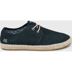 Pepe Jeans - Tenisówki Tourist Basic. Niebieskie trampki męskie Pepe Jeans, bez wzorów, z jeansu, na sznurówki. W wyprzedaży za 179,90 zł.
