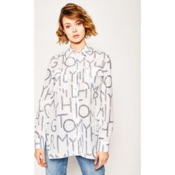 Koszula TOMMY HILFIGER Leila WW0WW27484. Białe bluzki damskie TOMMY HILFIGER, bez wzorów, z jedwabiu, bez kołnierzyka, bez rękawów. W wyprzedaży za 449,00 zł.