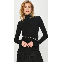 Pinko - Sweter. Czarne swetry damskie Pinko, s, z aplikacjami, z elastanu, bez rękawów, bez kaptura. W wyprzedaży za 579,90 zł.