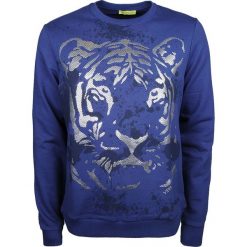 Versace Jeans Bluza "Slim". Bluzy męskie Versace Jeans, bez wzorów, z jeansu, z okrągłym kołnierzem, bez rękawów, bez kaptura. Za 399,00 zł.