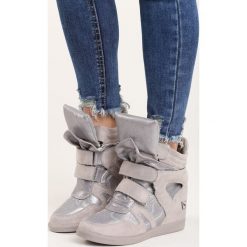 Szare Sneakersy Strangers. Szare sneakersy damskie Born2be, z materiału. Za 109,99 zł.