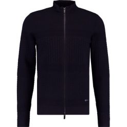 Swetry rozpinane męskie: Armani Collezioni STRUCTURED ZIP Kardigan dunkelblau