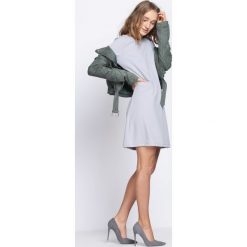 Szara Sukienka Can Hear It. Szare sukienki mini marki Born2be, l. Za 54,99 zł.