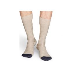Skarpetki Happy Socks Dressed BDO34-1000. Czarne skarpetki męskie Happy Socks, bez wzorów, z bawełny. Za 56,00 zł.