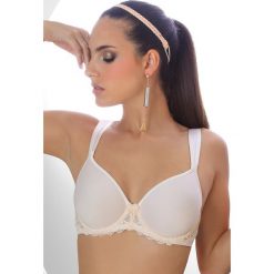 Biustonosz Spacer 3D Pearl. Brązowe bez kategorii marki Astratex, z haftami, z satyny. Za 116,99 zł.