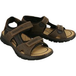 RIEKER 26757-25 brown combination, sandały męskie. Brązowe sandały męskie Rieker, na rzepy. Za 249,90 zł.