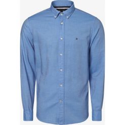 Tommy Hilfiger - Koszula męska, niebieski. Niebieskie koszule męskie TOMMY HILFIGER, m, bez wzorów, z bawełny, klasyczne, z klasycznym kołnierzykiem, bez rękawów. Za 199,95 zł.