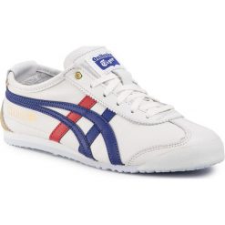 Sneakersy ONITSUKA TIGER - Mexico 66 D507L White/Dark Blue 0152. Białe półbuty damskie Onitsuka Tiger, ze skóry ekologicznej. Za 379,00 zł.