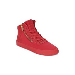 Buty Supra WOMENS CUTTLER. Czerwone trampki i tenisówki damskie Supra, bez wzorów, bez zapięcia. Za 439,00 zł.