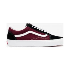 Vans Old Skool Trampki Czarny Czerwony. Czerwone trampki męskie Vans, bez wzorów, ze skóry, bez zapięcia. Za 376,95 zł.