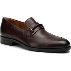 Półbuty BOSS - Stanford 50417636 10208736 01 Dark Red 601. Czerwone buty wizytowe męskie Boss, ze skóry, bez zapięcia. W wyprzedaży za 899,00 zł.