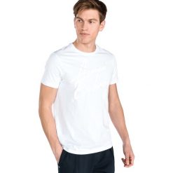 Armani Exchange Koszulka Biały. Białe podkoszulki męskie Armani Exchange, l, z nadrukiem, z bawełny, bez kołnierzyka, krótkie. Za 257,95 zł.