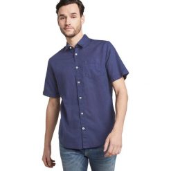 Tom Tailor Koszula Niebieski. Niebieskie koszule męskie Tom Tailor, l, bez wzorów, z bawełny, bez kołnierzyka, z krótkim rękawem. Za 187,95 zł.