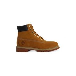 Botki Timberland 6 INCH PREMIUM. Żółte botki damskie Timberland, bez obcasa, bez zapięcia. Za 631,68 zł.
