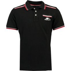 Koszulka polo w kolorze czarnym. Czarne koszulki męskie Stone Goose, m, z haftami, z bawełny, bez rękawów. W wyprzedaży za 98,95 zł.