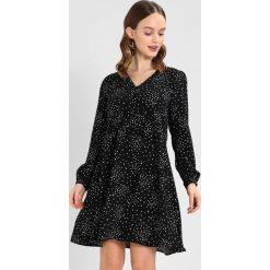 Sukienki: Wallis Petite SPOT RUFFLE DRESS Sukienka letnia black