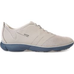 Półbuty GEOX U NEBULA. Niebieskie półbuty skórzane męskie marki Kazar, na sznurówki. Za 299,90 zł.