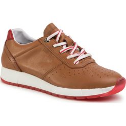 Sneakersy SALAMANDER - Lilé 32-55001-04 Cognac/Red. Pomarańczowe półbuty damskie Salamander, ze skóry. Za 429,00 zł.