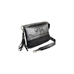 Saszetka nerka JUNGLE SILVER. Czarne nerki damskie Vada, w paski, z poliesteru, małe, z haftem. Za 107,10 zł.