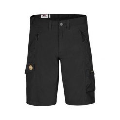 Fjällräven Abisko Shorts, Czarny | 550 | 56. Czarne spodenki i szorty męskie Fjällräven, s, bez wzorów, z tkaniny, krótkie. W wyprzedaży za 605,18 zł.