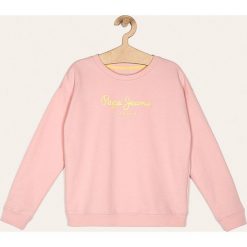 Pepe Jeans - Bluza dziecięca Rose 128-178. Różowe bluzy dziewczęce Pepe Jeans, z nadrukiem, z bawełny, bez rękawów, bez kaptura. W wyprzedaży za 129,90 zł.