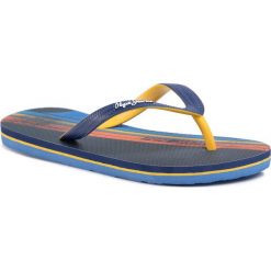 Japonki PEPE JEANS - Beach Surfer PBS70031 Navy 595. Niebieskie sandały dziewczęce Pepe Jeans, z jeansu, bez zapięcia. W wyprzedaży za 79,00 zł.