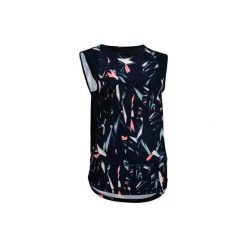 Koszulka fitness kardio krótki rękaw 500 damska. Czarne bluzki sportowe damskie marki DOMYOS, l, z elastanu. Za 44,99 zł.