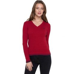 FELIX HARDY sweter damski XXL burgund. Czerwone swetry damskie Felix Hardy, xxl, bez wzorów, bez rękawów, bez kaptura. W wyprzedaży za 169,00 zł.