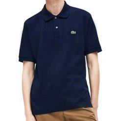 LACOSTE POLO > L1212-166. Koszulki męskie Lacoste, xl, bez wzorów, z bawełny, eleganckie, bez rękawów. W wyprzedaży za 299,99 zł.