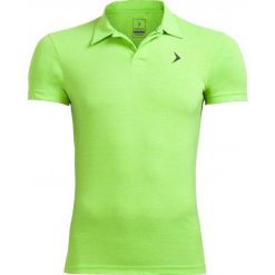 Koszulka polo męska TSM610A - zielony neon - Outhorn. Zielone koszulki męskie Outhorn, na lato, m, bez wzorów, z bawełny, bez rękawów. W wyprzedaży za 24,99 zł.