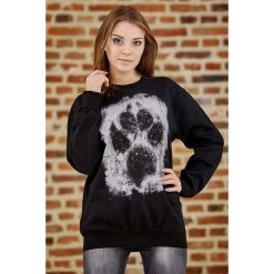 Bluza marki UNDERWORLD unisex Animal footprint. Szare bluzy damskie Underworld, s, bez wzorów, z materiału, bez rękawów, bez kaptura. Za 119,99 zł.