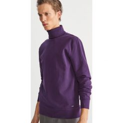 Bluza z golfem - Fioletowy. Fioletowe bluzy męskie rozpinane marki Reserved, l, z bawełny. Za 119,99 zł.