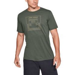Under Armour Inverse Box Logo Koszulka Zielony. Zielone podkoszulki męskie Under Armour, s, z nadrukiem, z elastanu, z krótkim rękawem. Za 119,95 zł.