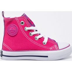 American Club - Trampki dziecięce. Szare buty sportowe dziewczęce marki American CLUB, z materiału. Za 49,90 zł.