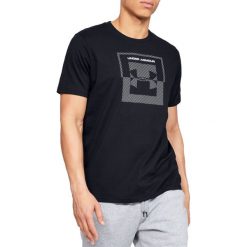 Under Armour Inverse Box Logo Tee 1344229-001 t-shirt męskie czarne M. Czarne t-shirty męskie Under Armour, m, bez wzorów, z bawełny, klasyczne, z klasycznym kołnierzykiem, krótkie. W wyprzedaży za 69,99 zł.