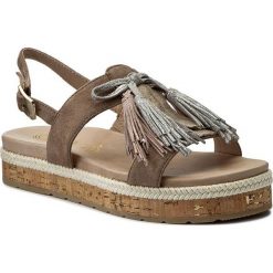 Espadryle JANA - 8-28204-28 Taupe 341. Pomarańczowe espadryle damskie marki Jana, bez wzorów, ze skóry, bez obcasa. W wyprzedaży za 269,00 zł.