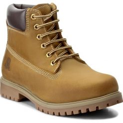 Trapery CANGURO - A028-300 Plcia Yellow/Brown. Żółte buty zimowe męskie marki Canguro, ze skóry ekologicznej. W wyprzedaży za 149,00 zł.