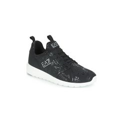 Buty Emporio Armani EA7 SIMPLE RACER CAMOU. Czarne trampki męskie marki Emporio Armani EA7, bez wzorów, bez zapięcia. Za 591,20 zł.