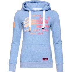 Bluzy damskie: Superdry Bluza z kapturem nordisch blau meliert