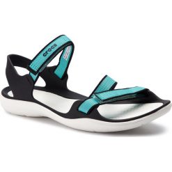 Sandały CROCS - Swiftwater Webbing Sandal W 204804 Pool/White. Klapki damskie Crocs. W wyprzedaży za 159,00 zł.